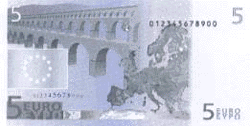 5 euro verso